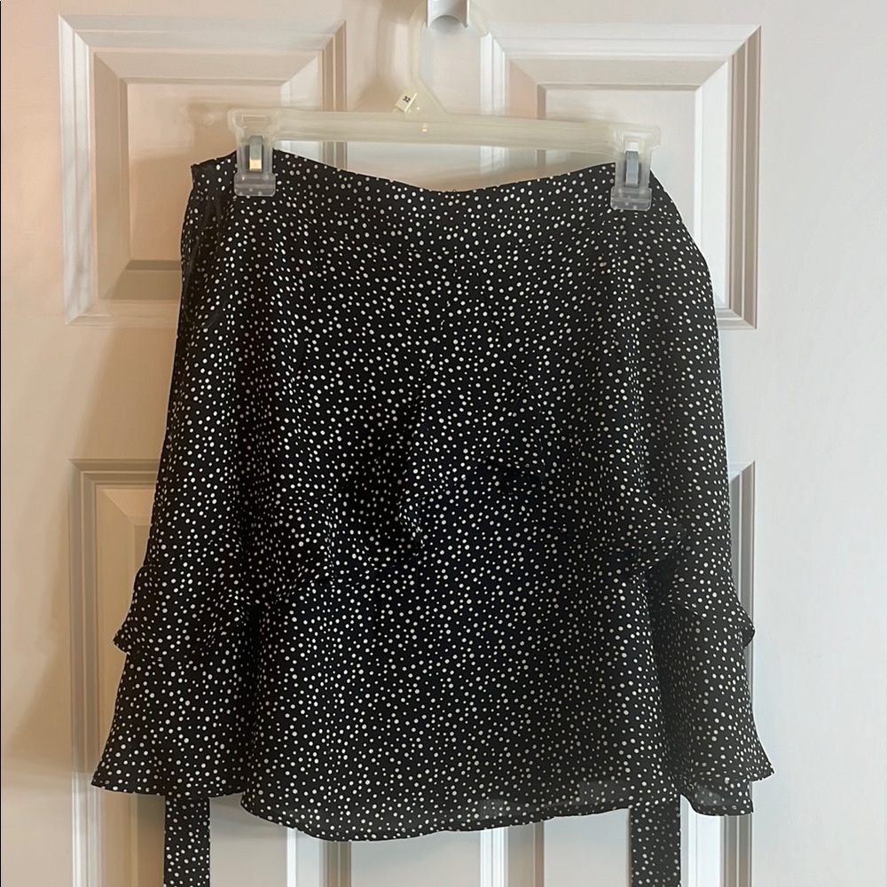 Altar'd State Black and White Polka Dot Skirt